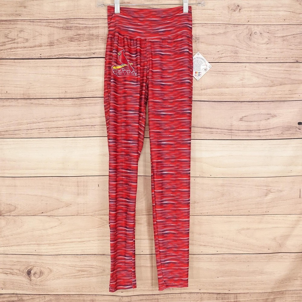 St. Louis Cardinals Leggings Womens S Red MLB Baseball Majestic Pattern Leggings